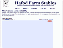 Tablet Screenshot of hafodfarm.com